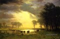 Le sentier de Buffalo Albert Bierstadt paysage